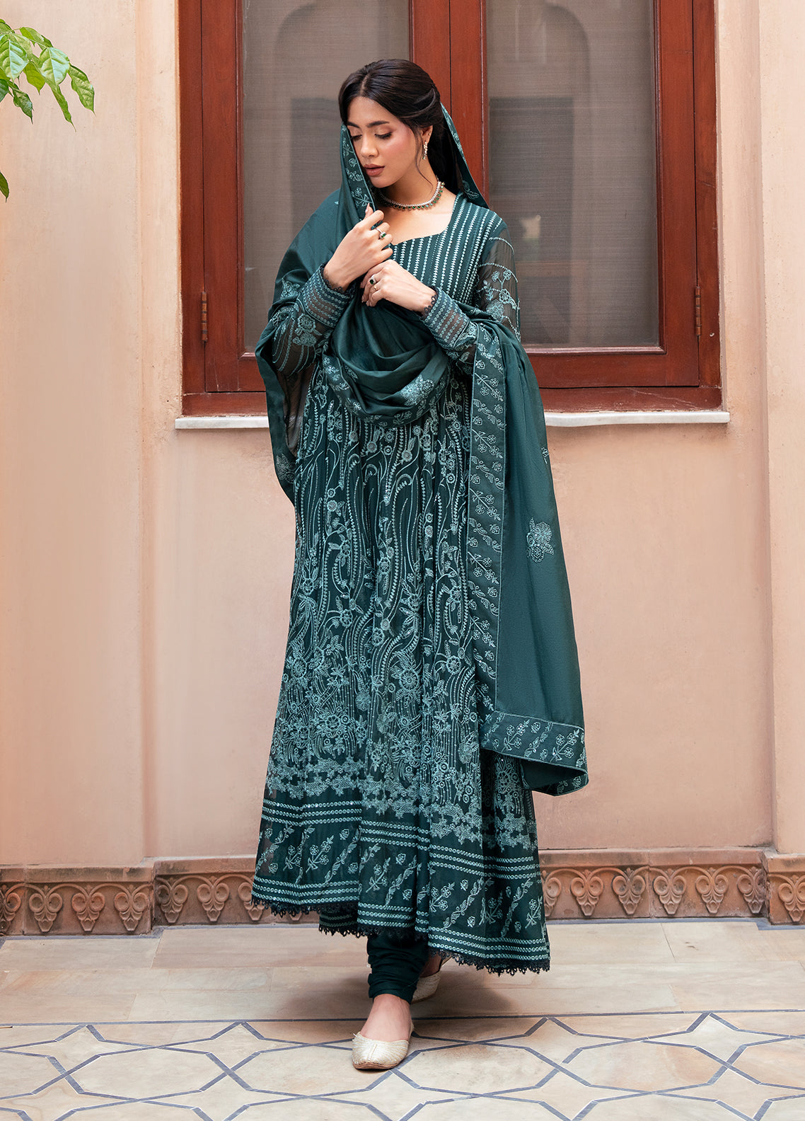 Sahane | Rusukh Premium Formals 26 | FU6610 Dilbaro- RUSUKH - by Libasekhas UK - Registered Vendor of : Sahane - 100% Original Designer Dress