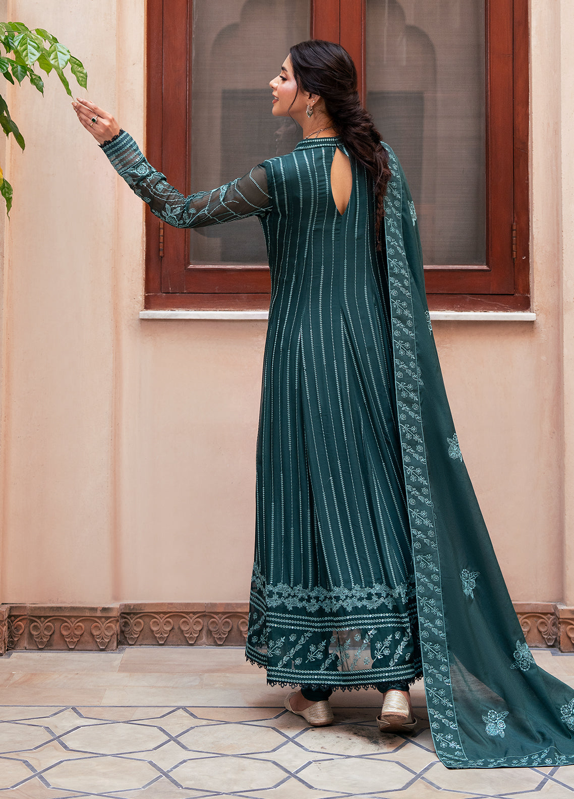 Sahane | Rusukh Premium Formals 26 | FU6610 Dilbaro- RUSUKH - by Libasekhas UK - Registered Vendor of : Sahane - 100% Original Designer Dress