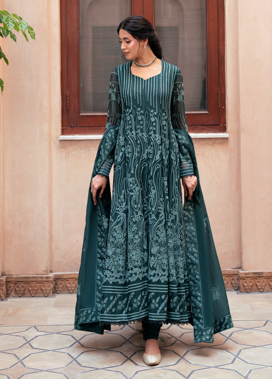 Sahane | Rusukh Premium Formals 26 | FU6610 Dilbaro- RUSUKH - by Libasekhas UK - Registered Vendor of : Sahane - 100% Original Designer Dress