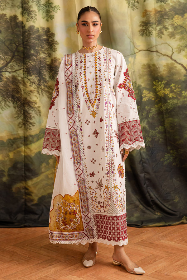 Marjjan | Guzel Lawn | SMC 207-A (White) - by Libasekhas UK - Registered Vendor of : Marjjan - 100% Original Designer Dress