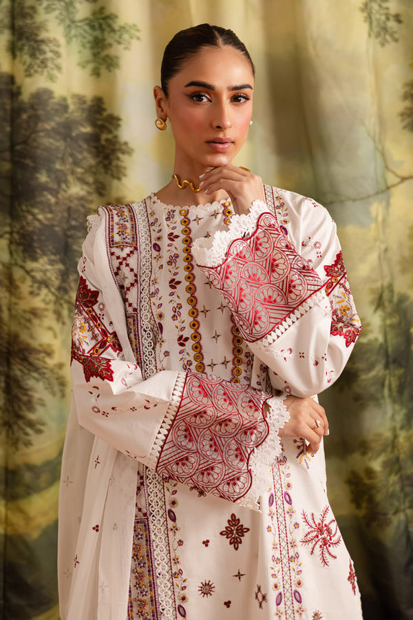 Marjjan | Guzel Lawn | SMC 207-A (White) - by Libasekhas UK - Registered Vendor of : Marjjan - 100% Original Designer Dress