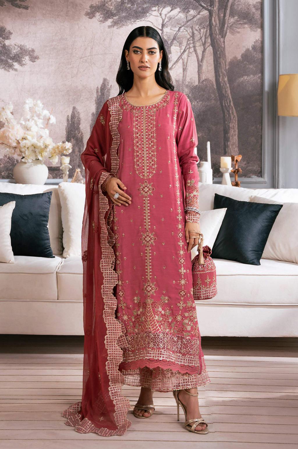 Zeen | Azalea Collection | WOM34111 - by Libasekhas UK - Registered Vendor of : Zeen - 100% Original Designer Dress