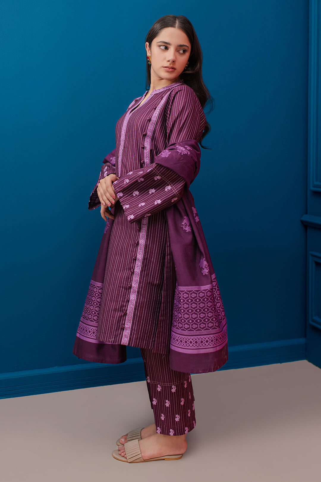 Zellbury | Winter Pret | Embroidered Kurta Dupatta Trouser - 1278 - by - Libasekhas UK - Registered Vendor of : Zellbury Women - 100% Original Designer Dresss