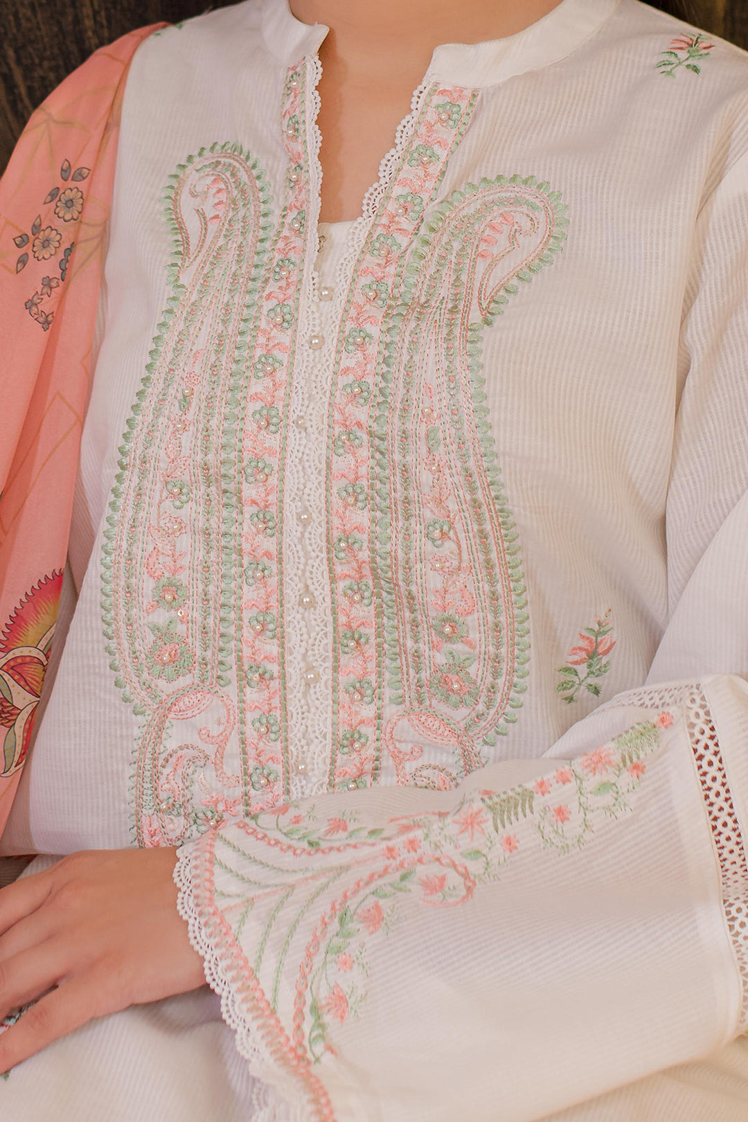 Zellbury | Summer Pret | Embroidered Kurta Dupatta - 3330 - by - Libasekhas UK - Registered Vendor of : Zellbury Women - 100% Original Designer Dresss
