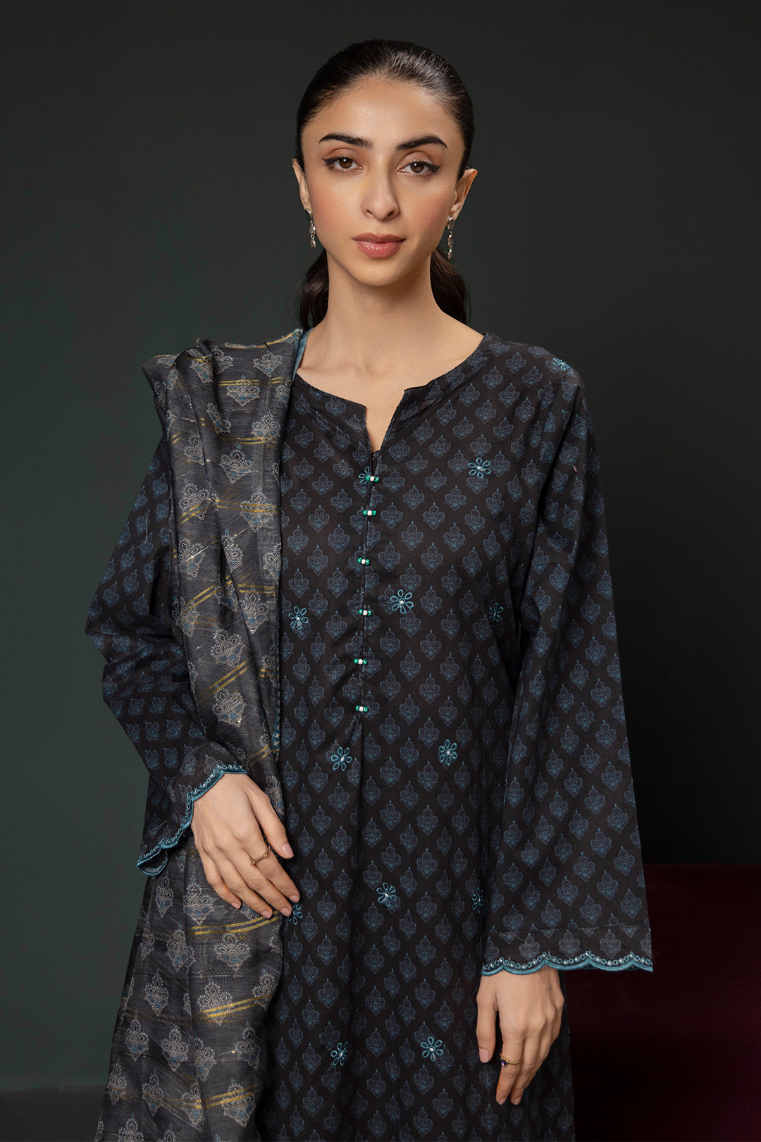 Zellbury | Summer Pret | Embroidered Kurta Dupatta Trouser - 2835 - by - Libasekhas UK - Registered Vendor of : Zellbury Women - 100% Original Designer Dresss