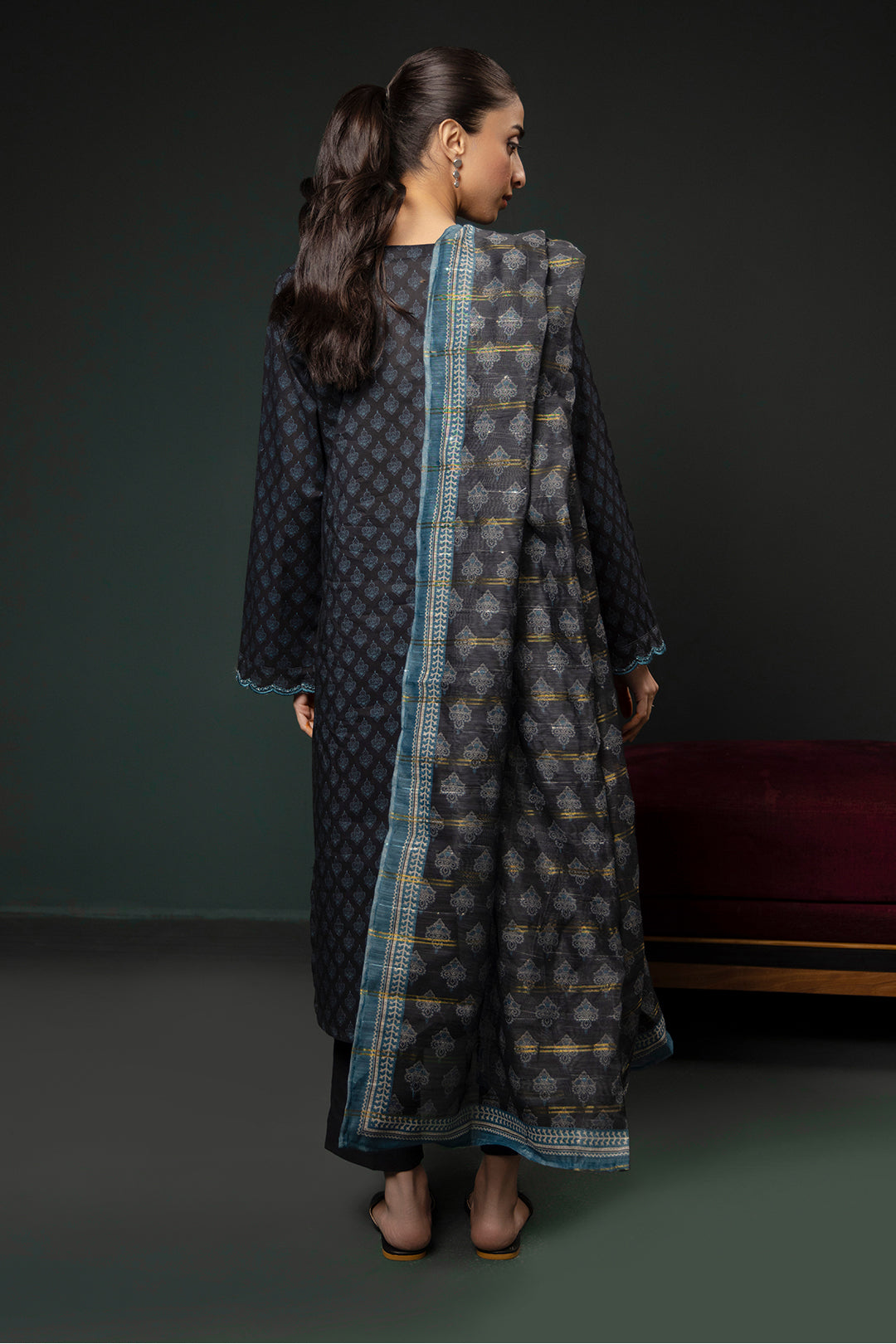Zellbury | Summer Pret | Embroidered Kurta Dupatta Trouser - 2835 - by - Libasekhas UK - Registered Vendor of : Zellbury Women - 100% Original Designer Dresss