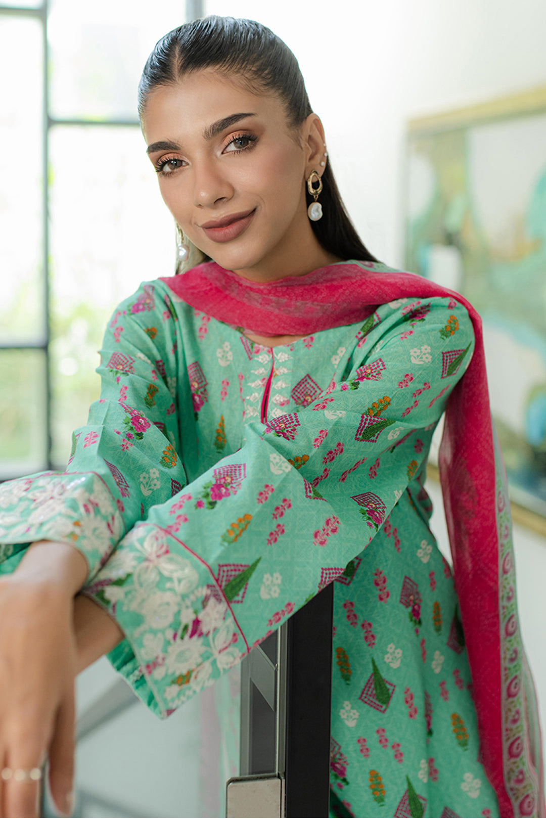 Zellbury | Summer Pret | Embroidered Kurta Dupatta - 1704 - by - Libasekhas UK - Registered Vendor of : Zellbury Women - 100% Original Designer Dresss