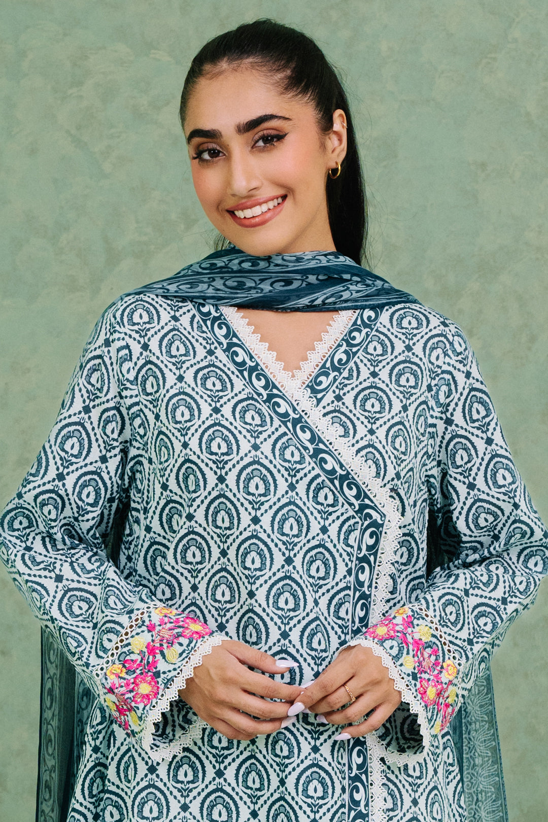 Zellbury | Summer Pret | Embroidered  Kurta Dupatta - 1897 - by - Libasekhas UK - Registered Vendor of : Zellbury Women - 100% Original Designer Dresss