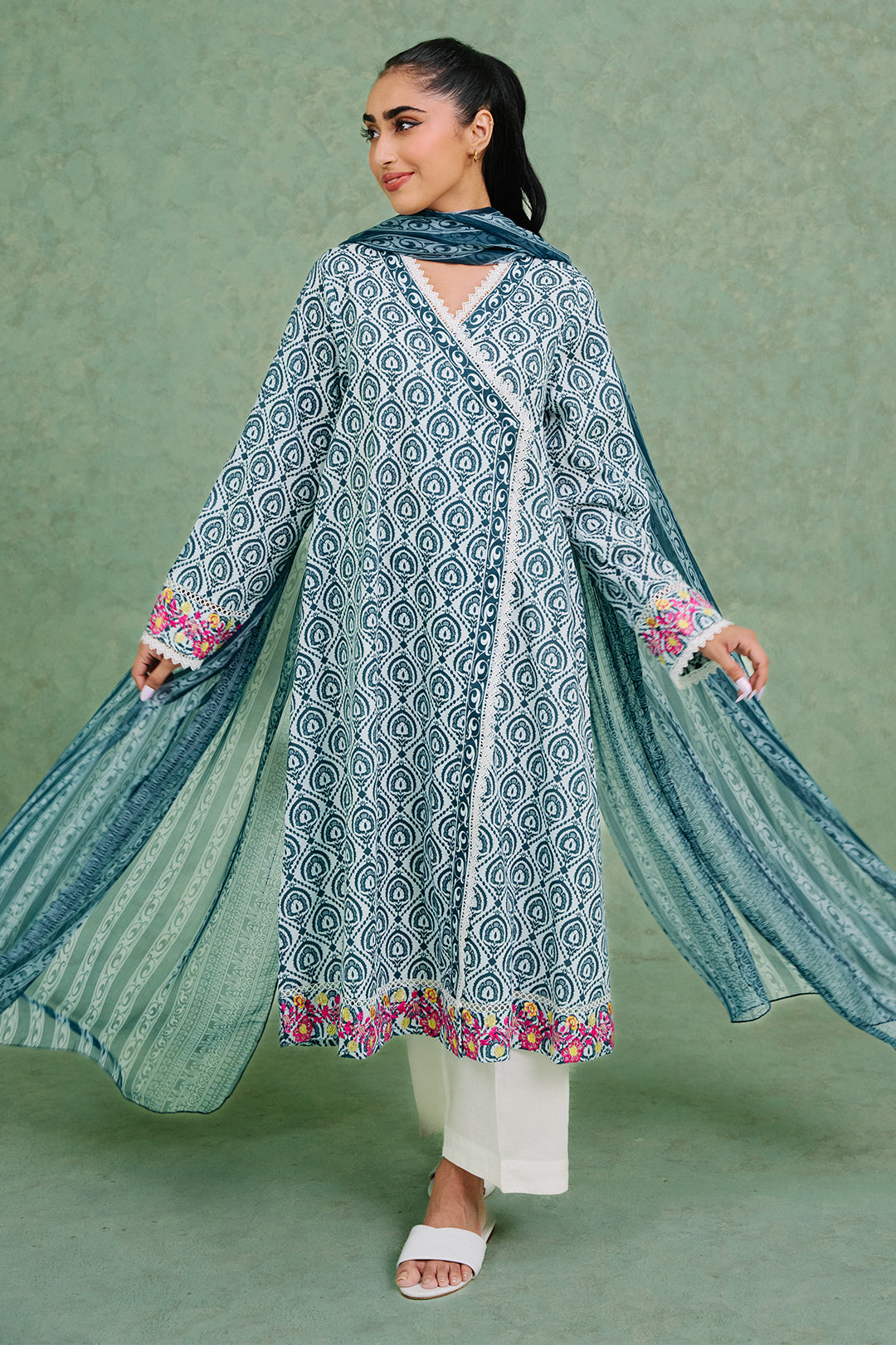 Zellbury | Summer Pret | Embroidered  Kurta Dupatta - 1897 - by - Libasekhas UK - Registered Vendor of : Zellbury Women - 100% Original Designer Dresss