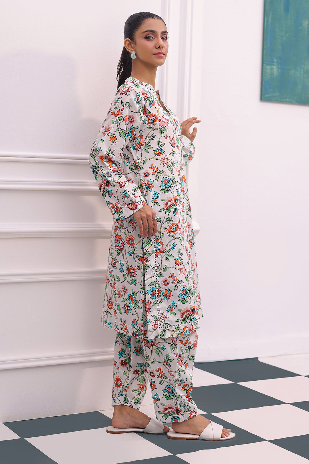 Zellbury | Summer Pret | Kurta Trouser - 1928 - by - Libasekhas UK - Registered Vendor of : Zellbury Women - 100% Original Designer Dresss