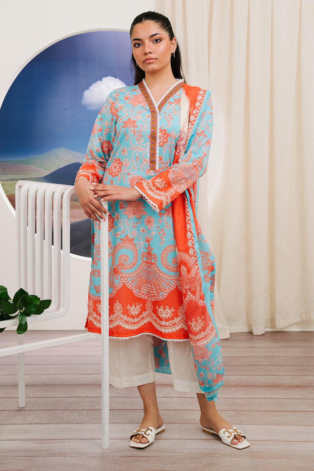 Zellbury | Summer Pret | Kurta Dupatta - 2060 - by - Libasekhas UK - Registered Vendor of : Zellbury Women - 100% Original Designer Dresss