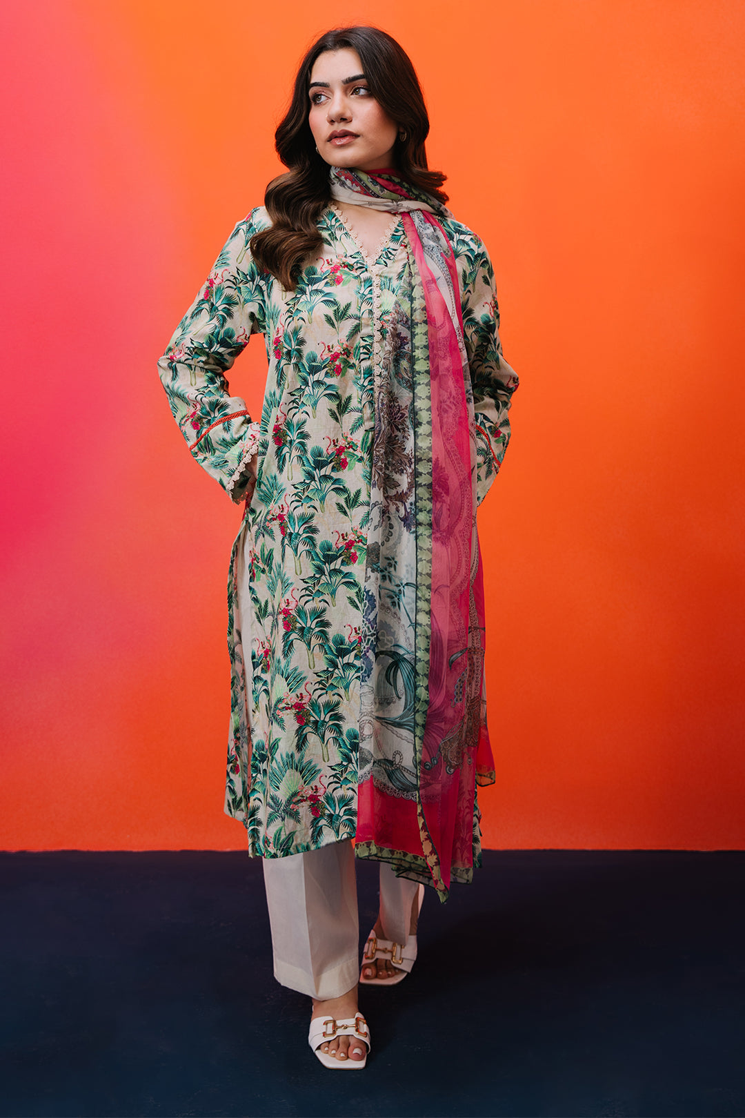 Zellbury | Summer Pret | Kurta Dupatta - 2064 - by - Libasekhas UK - Registered Vendor of : Zellbury Women - 100% Original Designer Dresss