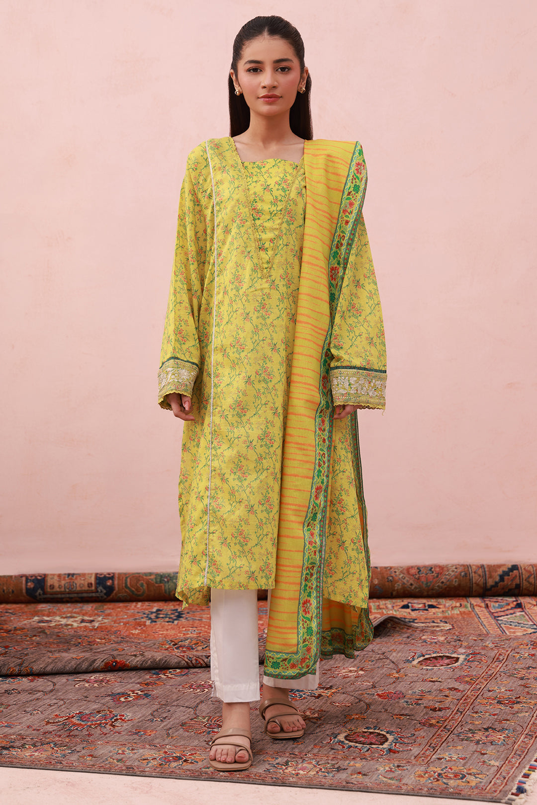 Zellbury | Summer Pret | Embroidered Kurta Dupatta - 2074 - by - Libasekhas UK - Registered Vendor of : Zellbury Women - 100% Original Designer Dresss