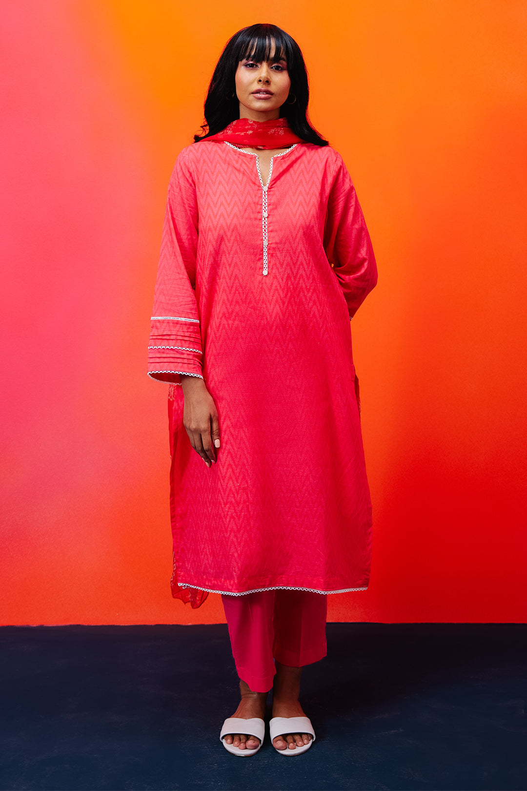 Zellbury | Summer Pret | Kurta Dupatta Trouser - 1525 - by - Libasekhas UK - Registered Vendor of : Zellbury Women - 100% Original Designer Dresss