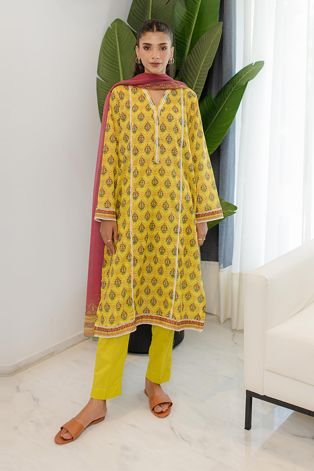 Zellbury | Summer Pret | Kurta Dupatta Trouser - 1746 - by - Libasekhas UK - Registered Vendor of : Zellbury Women - 100% Original Designer Dresss