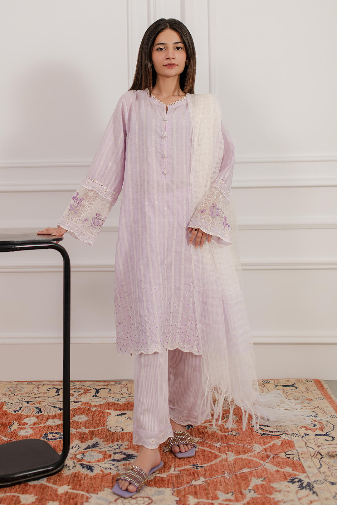 Zellbury | Summer Pret | Embroidered Kurta Dupatta Trouser - 2000 - by - Libasekhas UK - Registered Vendor of : Zellbury Women - 100% Original Designer Dresss