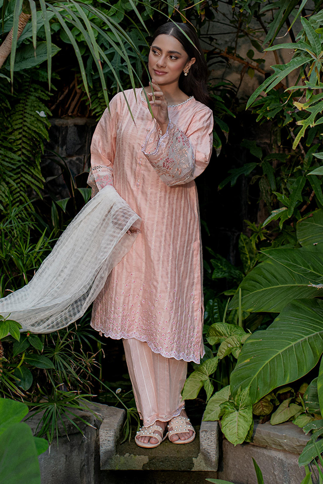 Zellbury | Summer Pret | Embroidered Kurta Dupatta Trouser - 2001 - by - Libasekhas UK - Registered Vendor of : Zellbury Women - 100% Original Designer Dresss