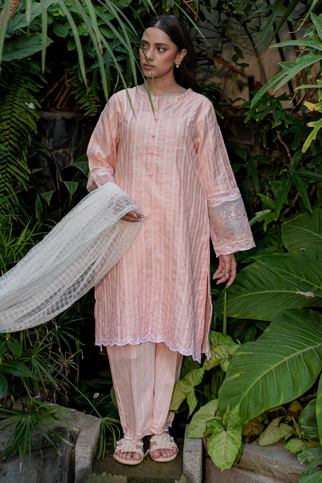 Zellbury | Summer Pret | Embroidered Kurta Dupatta Trouser - 2001 - by - Libasekhas UK - Registered Vendor of : Zellbury Women - 100% Original Designer Dresss