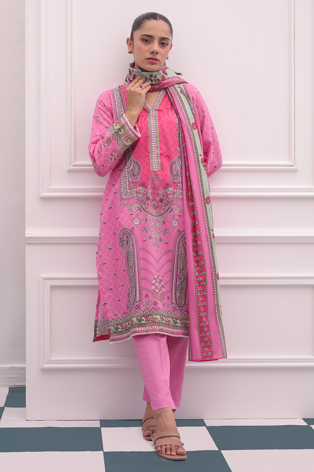 Zellbury | Summer Pret | Kurta Dupatta Trouser - 2106 - by - Libasekhas UK - Registered Vendor of : Zellbury Women - 100% Original Designer Dresss