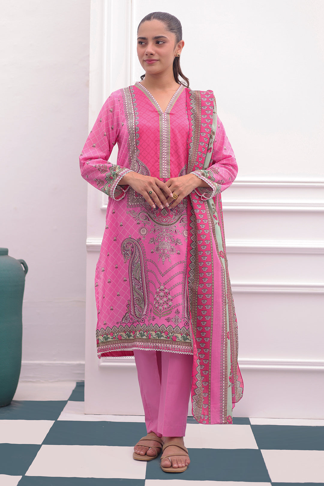 Zellbury | Summer Pret | Kurta Dupatta Trouser - 2106 - by - Libasekhas UK - Registered Vendor of : Zellbury Women - 100% Original Designer Dresss