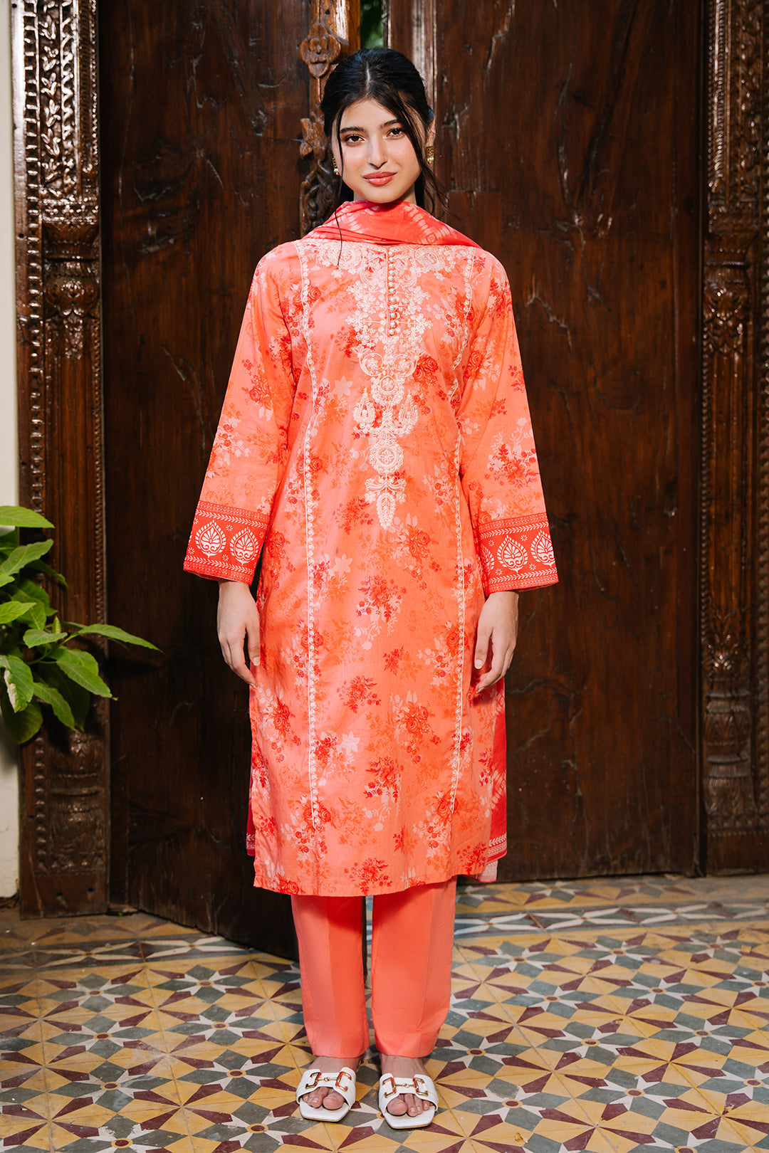 Zellbury | Summer Pret | Embroidered Kurta Dupatta Trouser - 2115 - by - Libasekhas UK - Registered Vendor of : Zellbury Women - 100% Original Designer Dresss