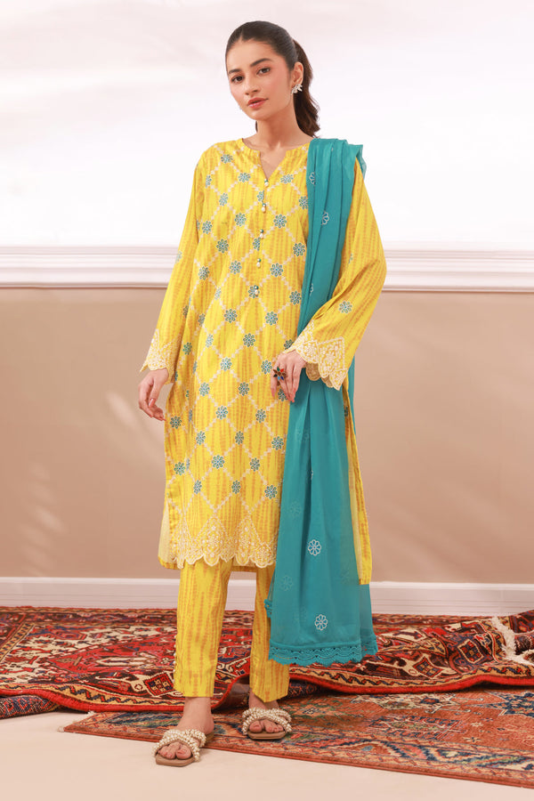 Zellbury | Summer Pret | Embroidered Kurta Dupatta Trouser - 2133 - by - Libasekhas UK - Registered Vendor of : Zellbury Women - 100% Original Designer Dresss