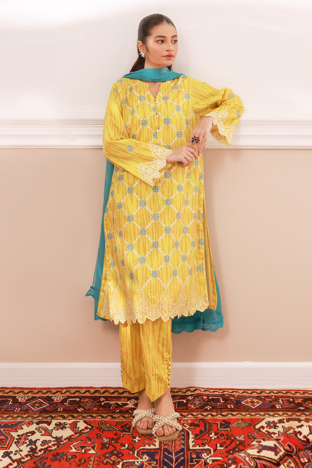 Zellbury | Summer Pret | Embroidered Kurta Dupatta Trouser - 2133 - by - Libasekhas UK - Registered Vendor of : Zellbury Women - 100% Original Designer Dresss