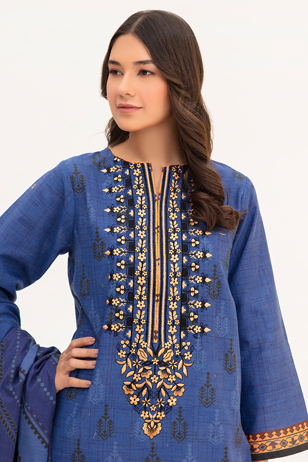Zellbury | Winter Pret | Kurta Dupatta - 0755 - by - Libasekhas UK - Registered Vendor of : Zellbury Women - 100% Original Designer Dresss