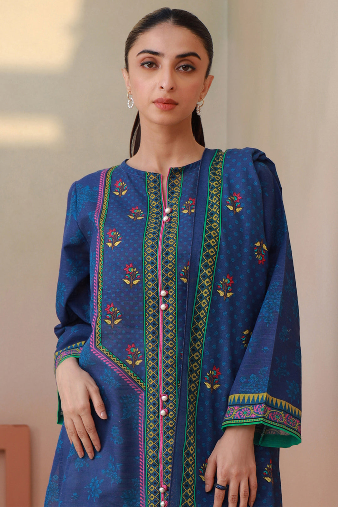 Zellbury | Winter Pret | Kurta Dupatta - 1523 - by - Libasekhas UK - Registered Vendor of : Zellbury Women - 100% Original Designer Dresss