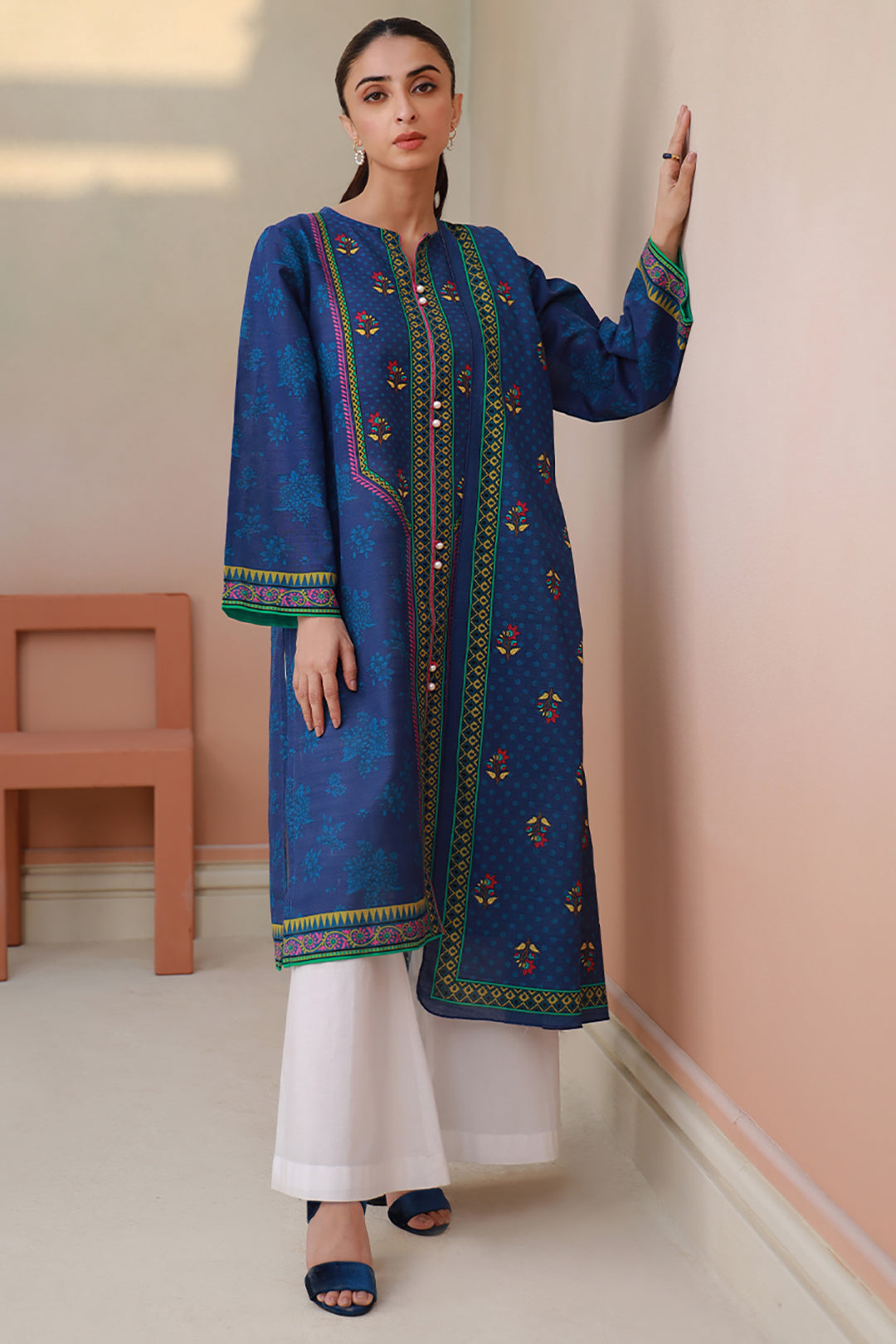 Zellbury | Winter Pret | Kurta Dupatta - 1523 - by - Libasekhas UK - Registered Vendor of : Zellbury Women - 100% Original Designer Dresss