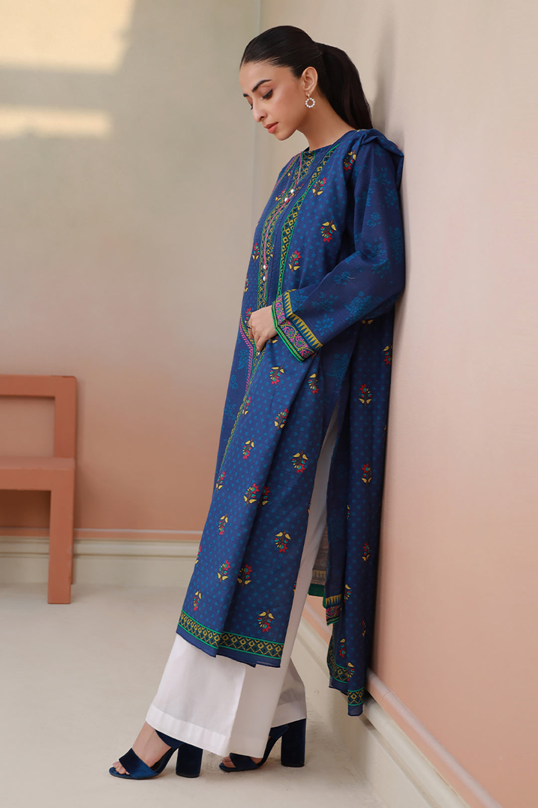 Zellbury | Winter Pret | Kurta Dupatta - 1523 - by - Libasekhas UK - Registered Vendor of : Zellbury Women - 100% Original Designer Dresss