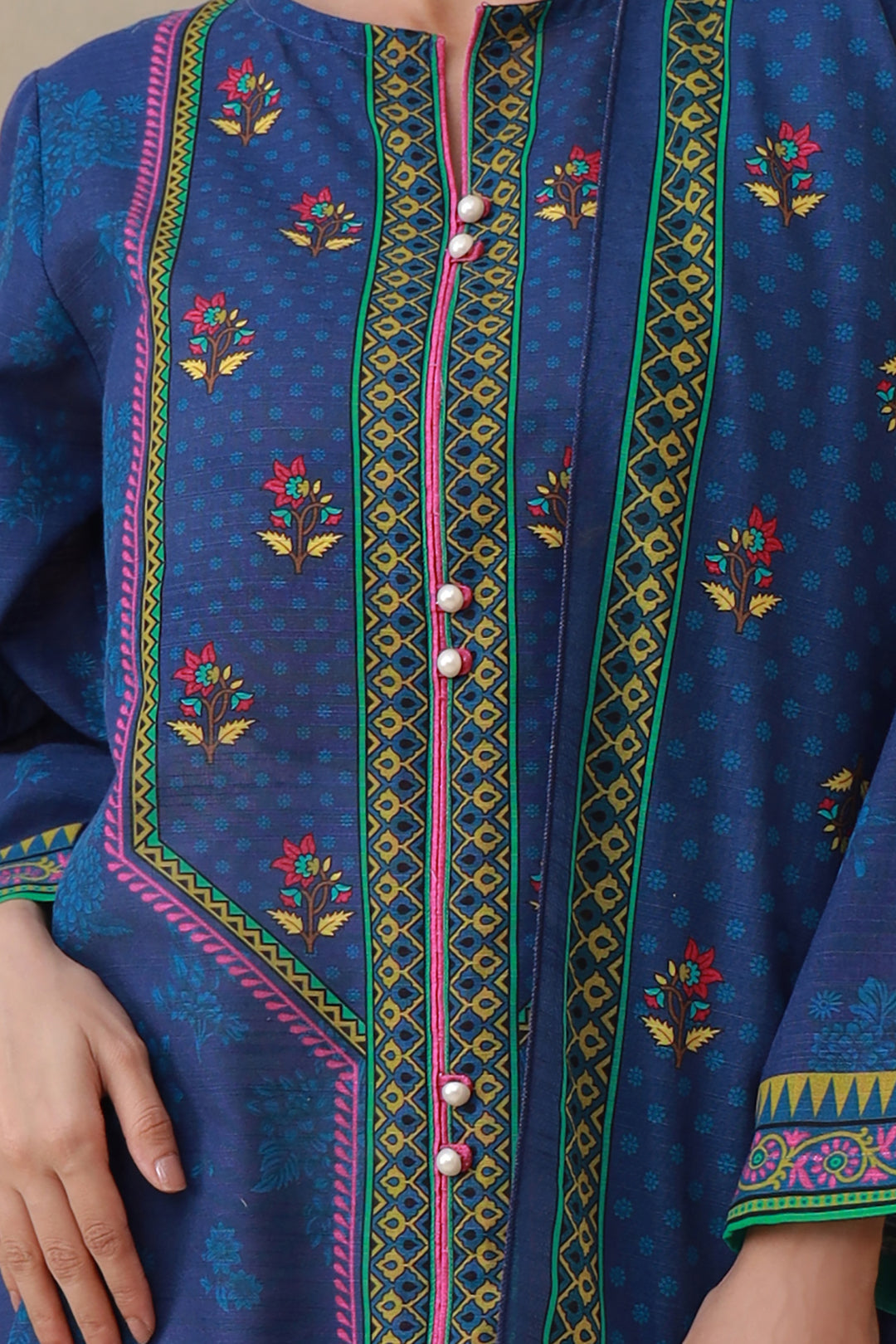 Zellbury | Winter Pret | Kurta Dupatta - 1523 - by - Libasekhas UK - Registered Vendor of : Zellbury Women - 100% Original Designer Dresss