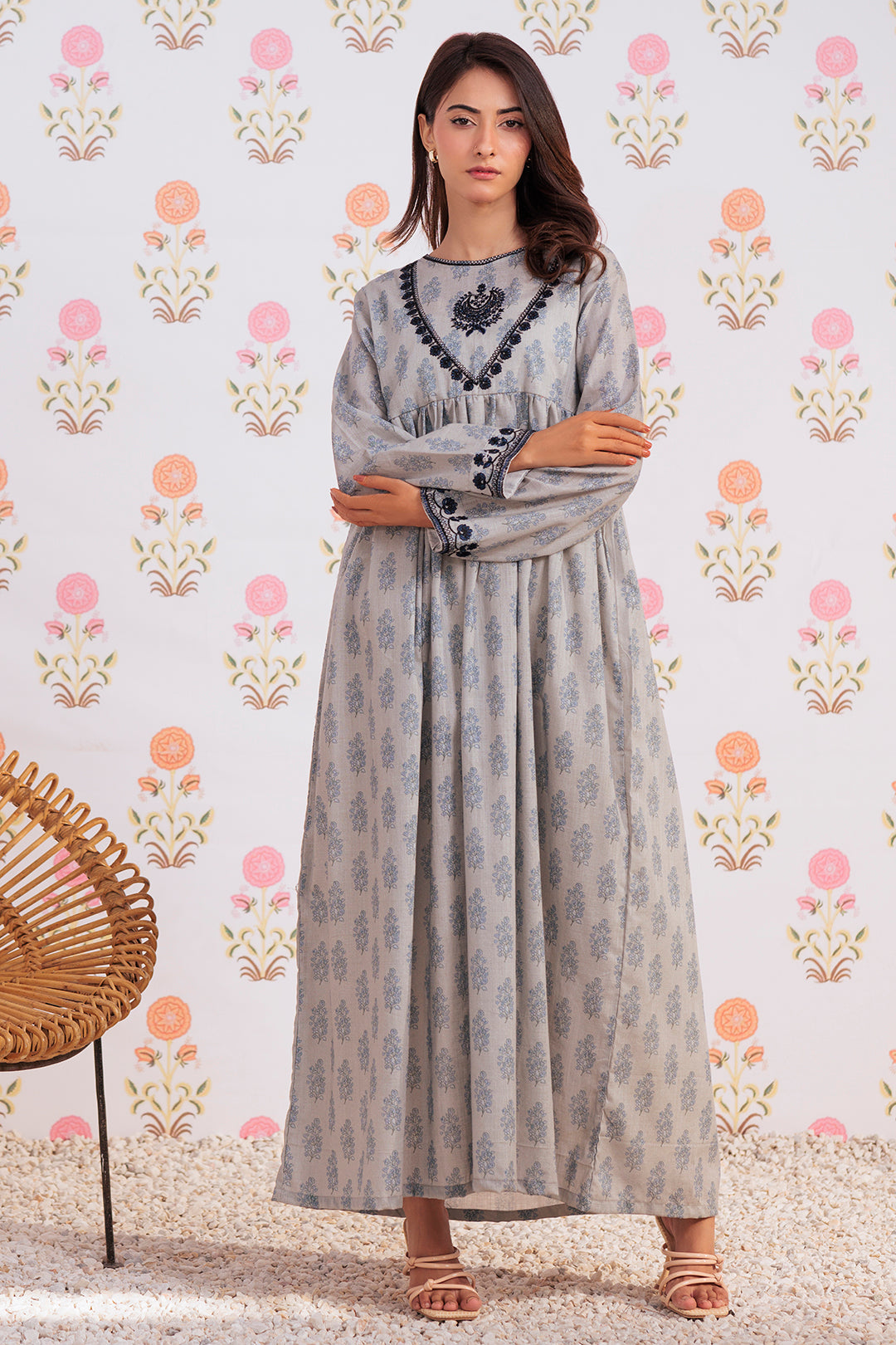 Zellbury | Winter Pret | Embroidered Kurta - 2909 - by - Libasekhas UK - Registered Vendor of : Zellbury Women - 100% Original Designer Dresss