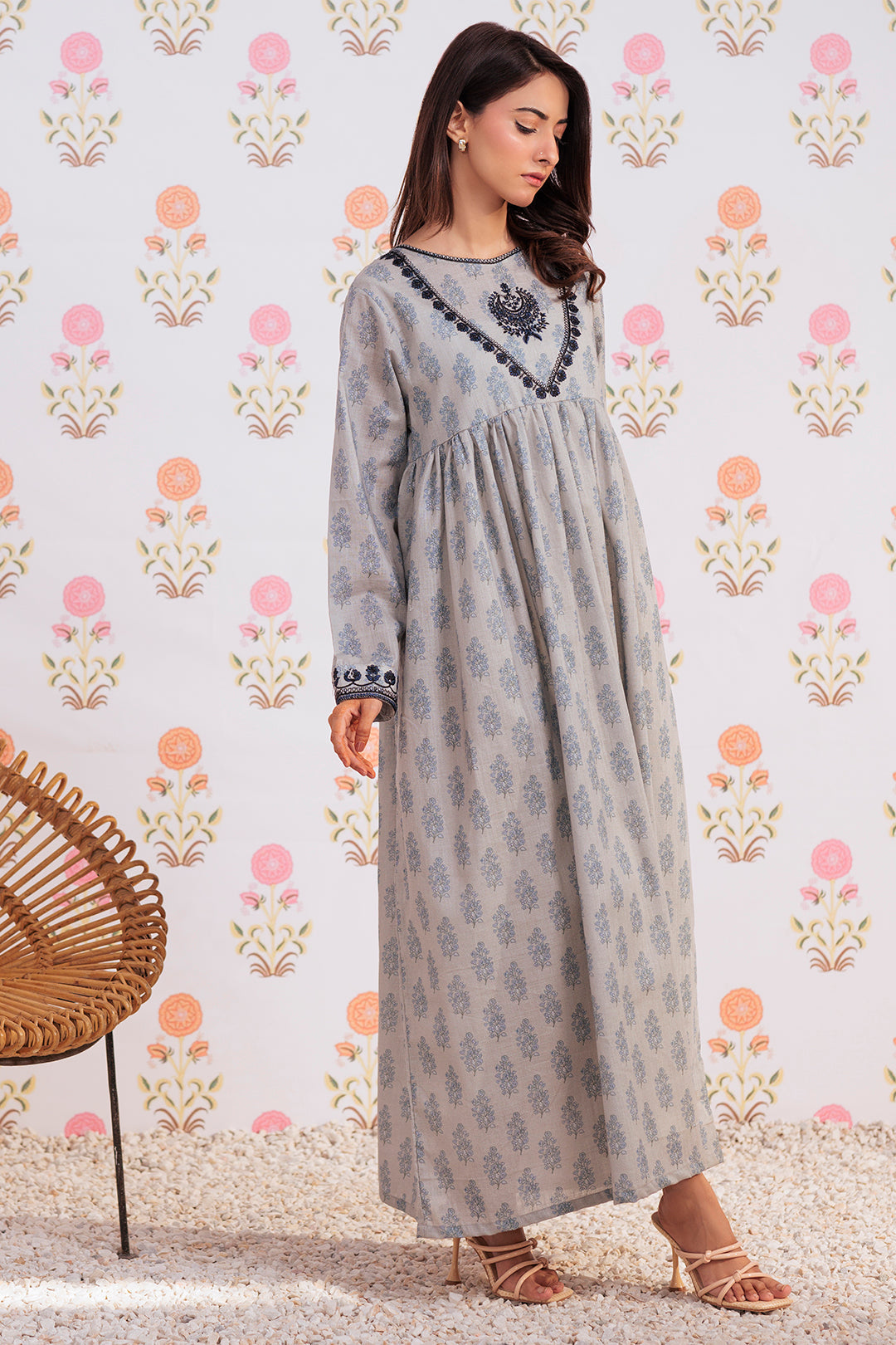 Zellbury | Winter Pret | Embroidered Kurta - 2909 - by - Libasekhas UK - Registered Vendor of : Zellbury Women - 100% Original Designer Dresss