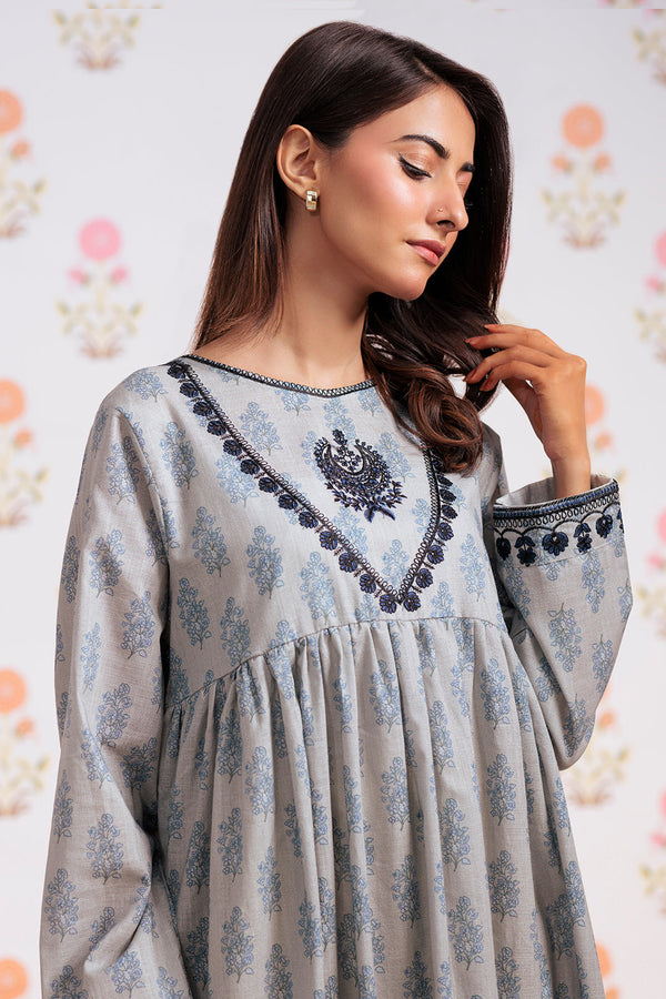 Zellbury | Winter Pret | Embroidered Kurta - 2909 - by - Libasekhas UK - Registered Vendor of : Zellbury Women - 100% Original Designer Dresss