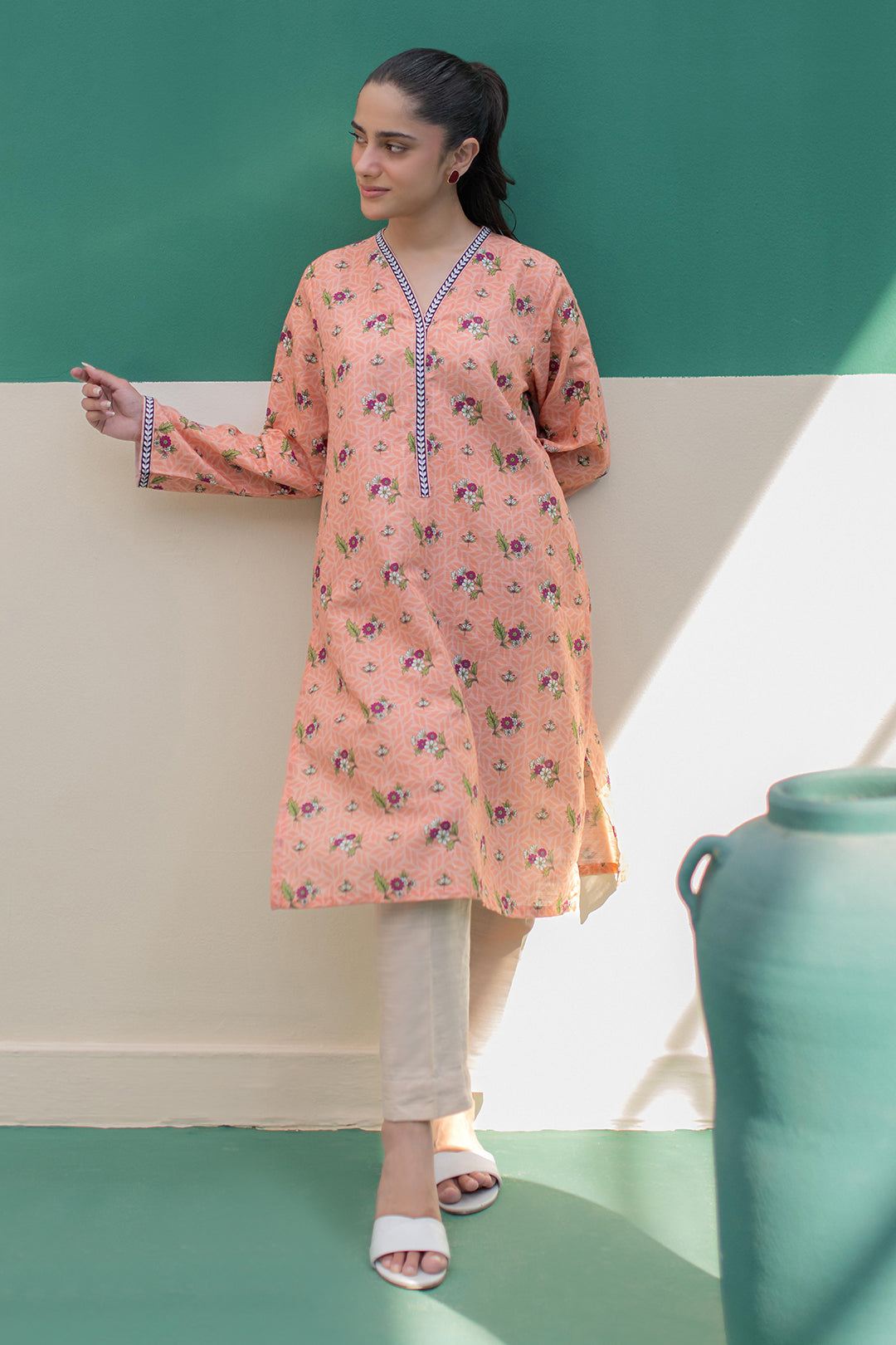 Zellbury | Winter Pret | Kurta - 3046 - by - Libasekhas UK - Registered Vendor of : Zellbury Women - 100% Original Designer Dresss