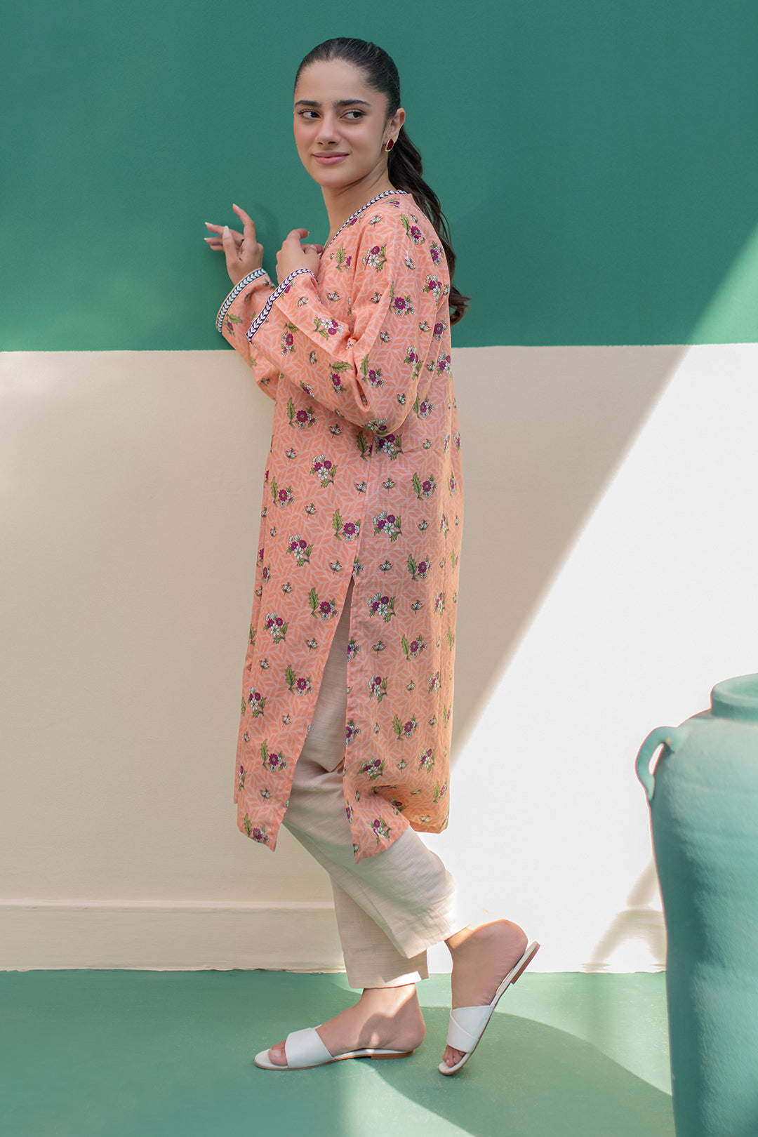 Zellbury | Winter Pret | Kurta - 3046 - by - Libasekhas UK - Registered Vendor of : Zellbury Women - 100% Original Designer Dresss