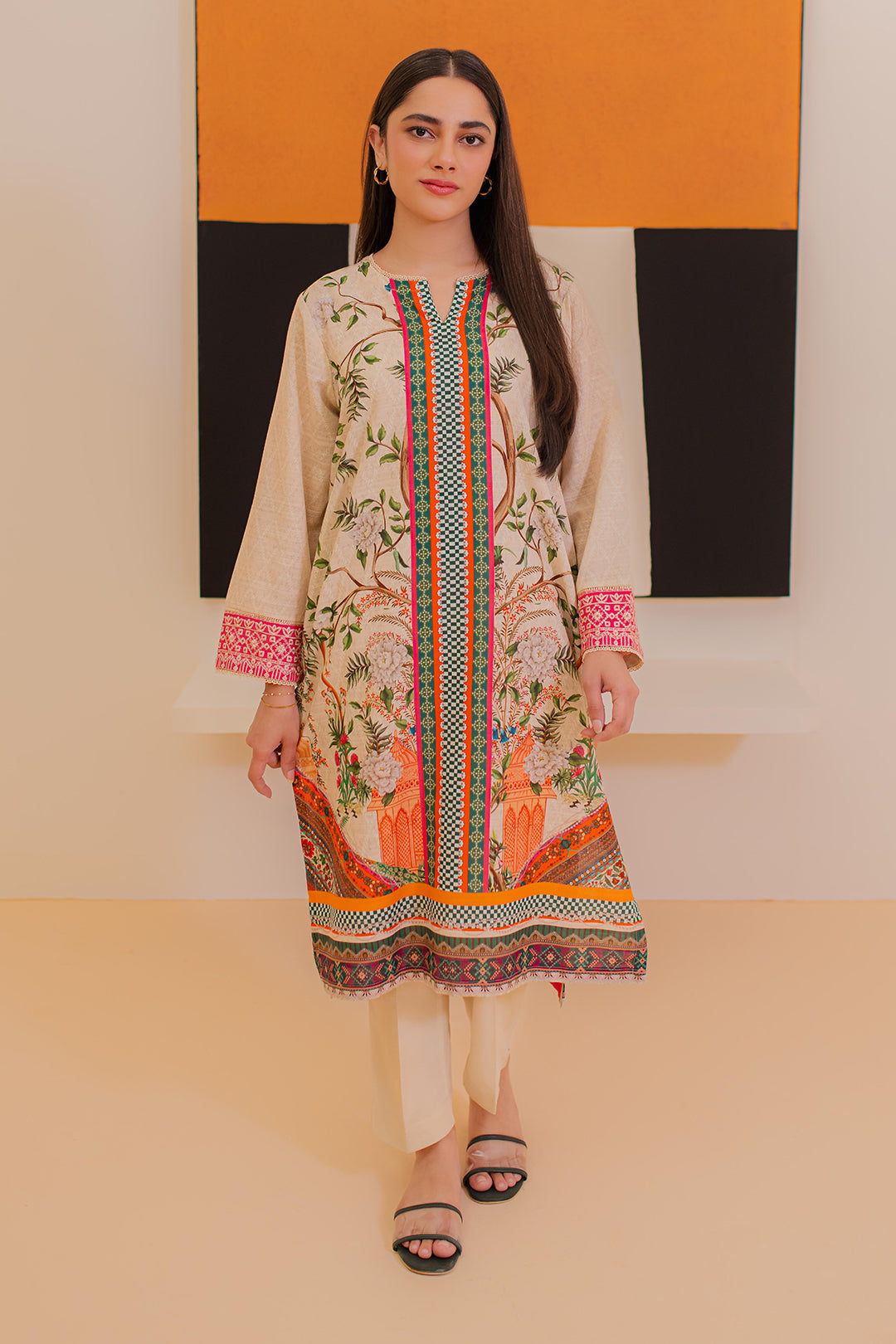 Zellbury | Winter Pret | Embroidered Kurta - 3052 - by - Libasekhas UK - Registered Vendor of : Zellbury Women - 100% Original Designer Dresss