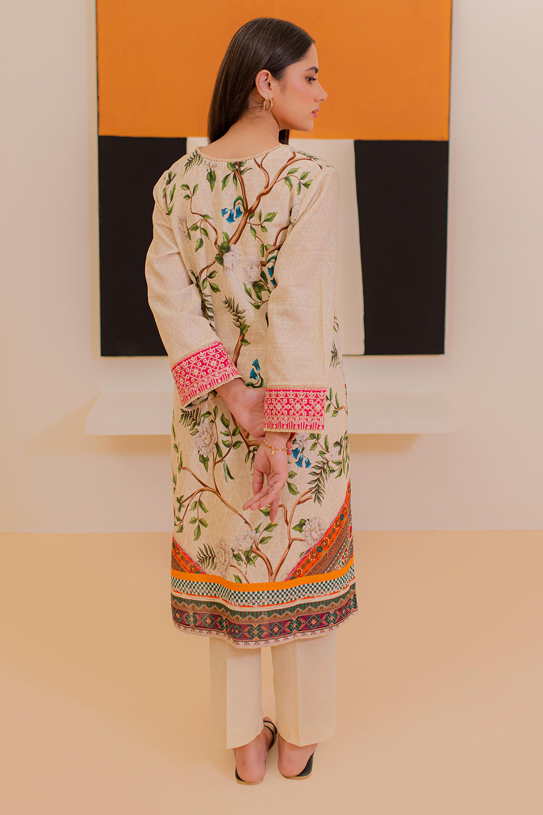 Zellbury | Winter Pret | Embroidered Kurta - 3052 - by - Libasekhas UK - Registered Vendor of : Zellbury Women - 100% Original Designer Dresss