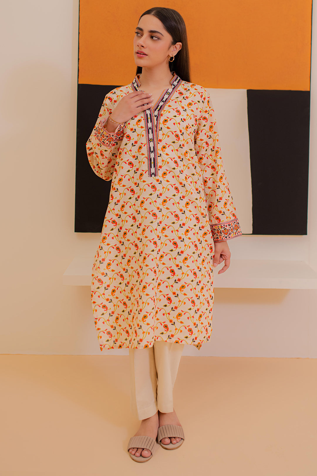 Zellbury | Winter Pret | Kurta - 3078 - by - Libasekhas UK - Registered Vendor of : Zellbury Women - 100% Original Designer Dresss