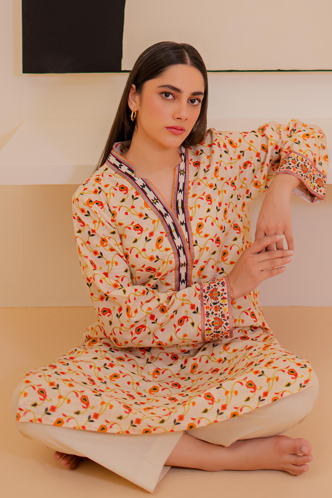 Zellbury | Winter Pret | Kurta - 3078 - by - Libasekhas UK - Registered Vendor of : Zellbury Women - 100% Original Designer Dresss