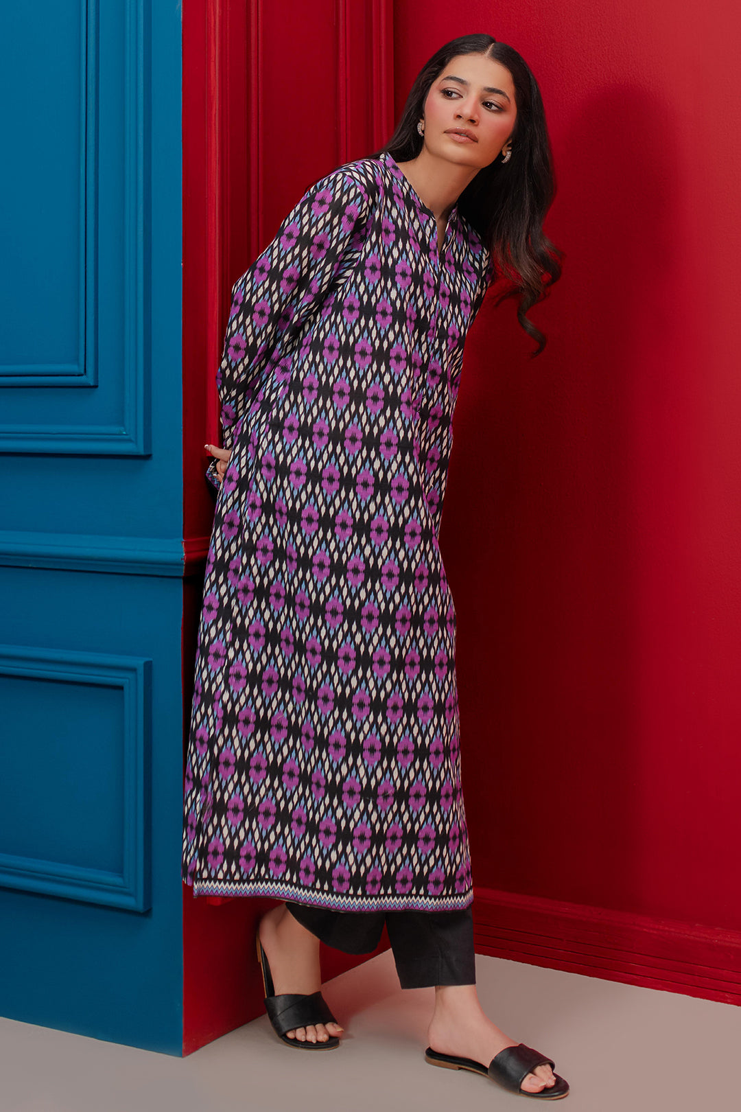 Zellbury | Winter Pret | Kurta - 3097 - by - Libasekhas UK - Registered Vendor of : Zellbury Women - 100% Original Designer Dresss