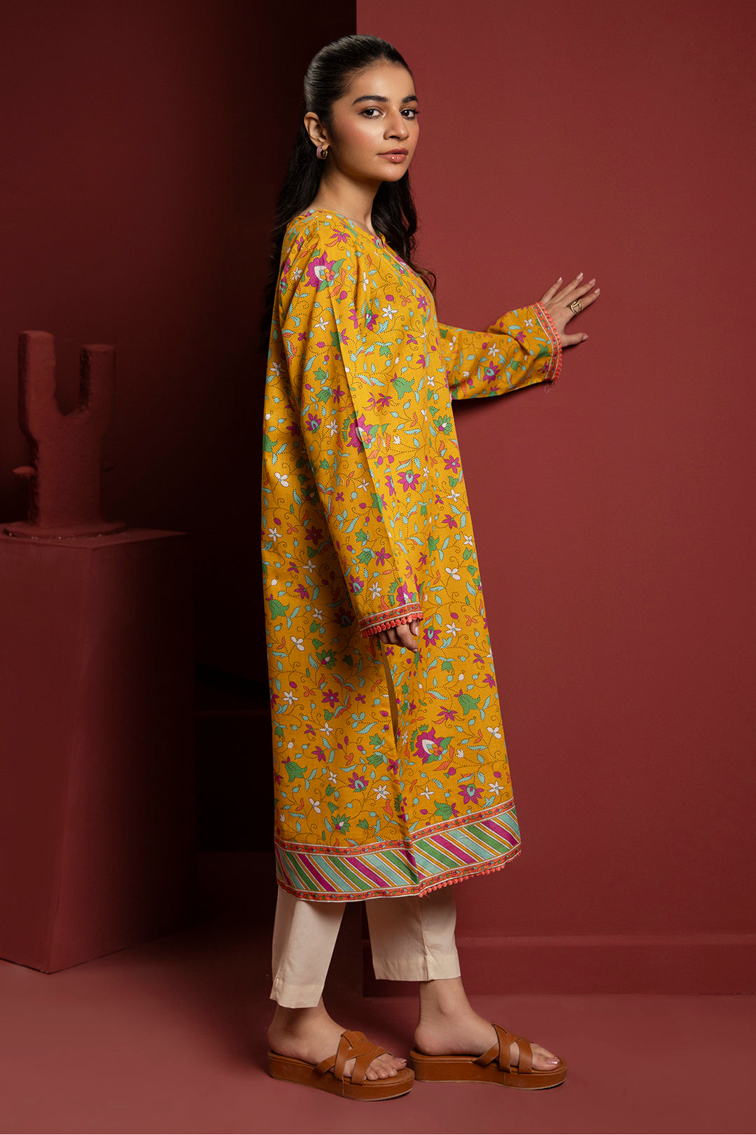 Zellbury | Winter Pret | Kurta - 3098 - by - Libasekhas UK - Registered Vendor of : Zellbury Women - 100% Original Designer Dresss