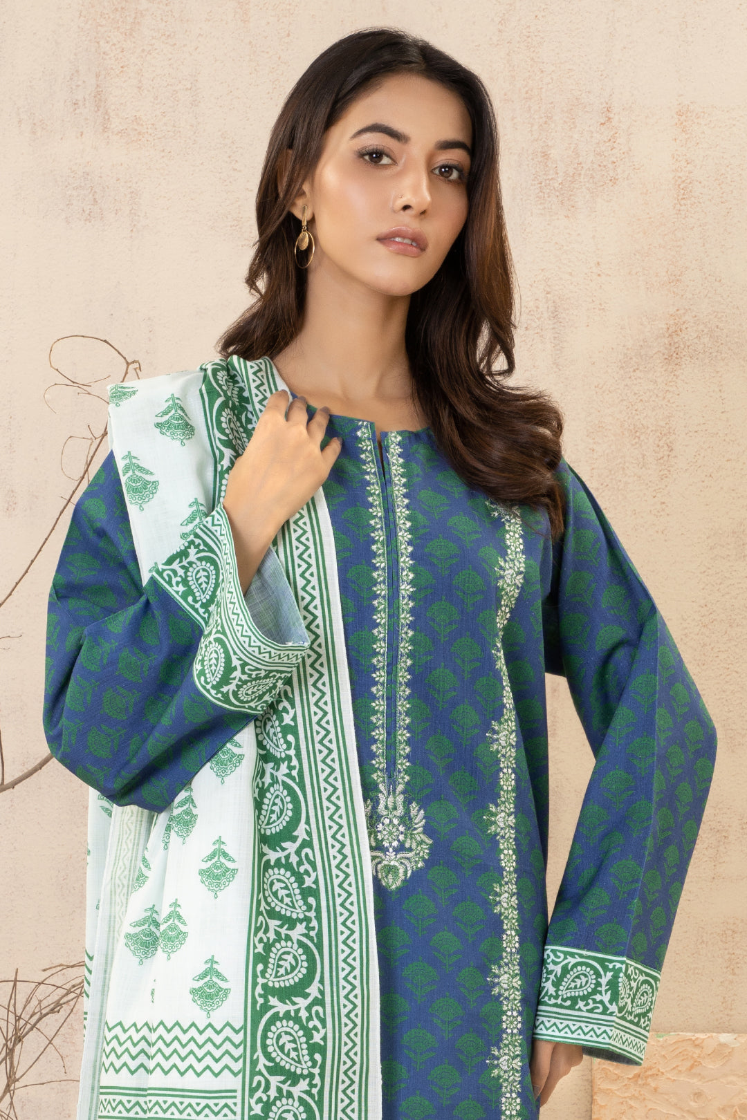 Zellbury | Winter Pret | Embroidered Kurta Dupatta - 2935 - by - Libasekhas UK - Registered Vendor of : Zellbury Women - 100% Original Designer Dresss