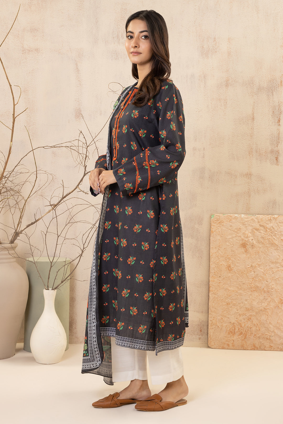 Zellbury | Winter Pret | Kurta Dupatta - 2979 - by - Libasekhas UK - Registered Vendor of : Zellbury Women - 100% Original Designer Dresss