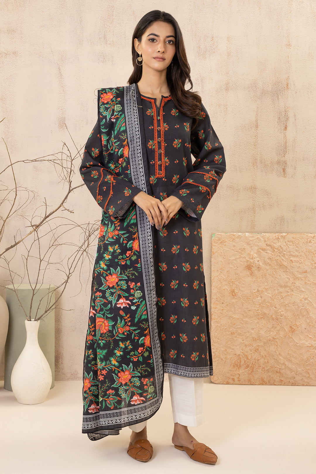 Zellbury | Winter Pret | Kurta Dupatta - 2979 - by - Libasekhas UK - Registered Vendor of : Zellbury Women - 100% Original Designer Dresss