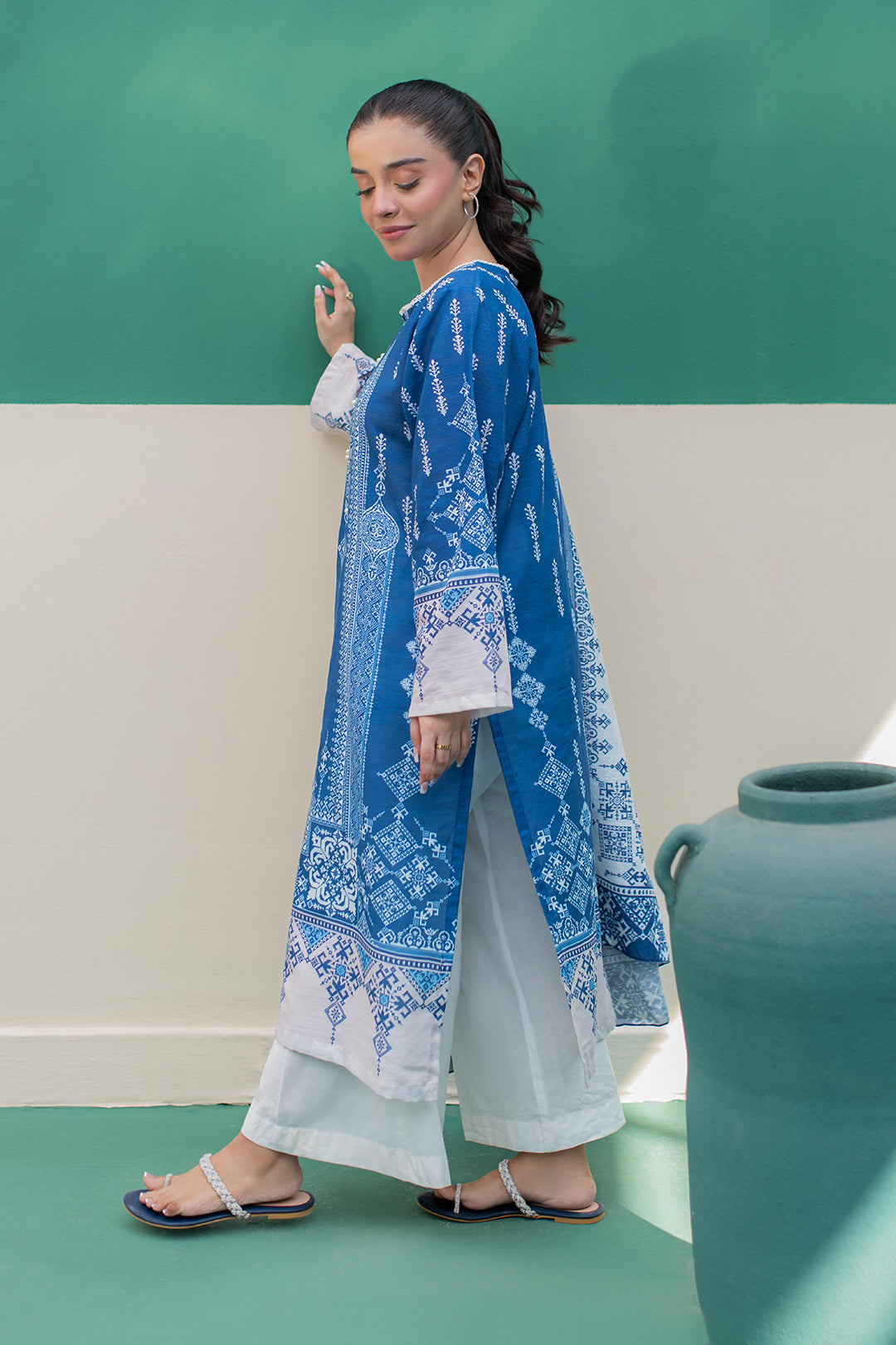 Zellbury | Winter Pret | Kurta Dupatta - 2980 - by - Libasekhas UK - Registered Vendor of : Zellbury Women - 100% Original Designer Dresss