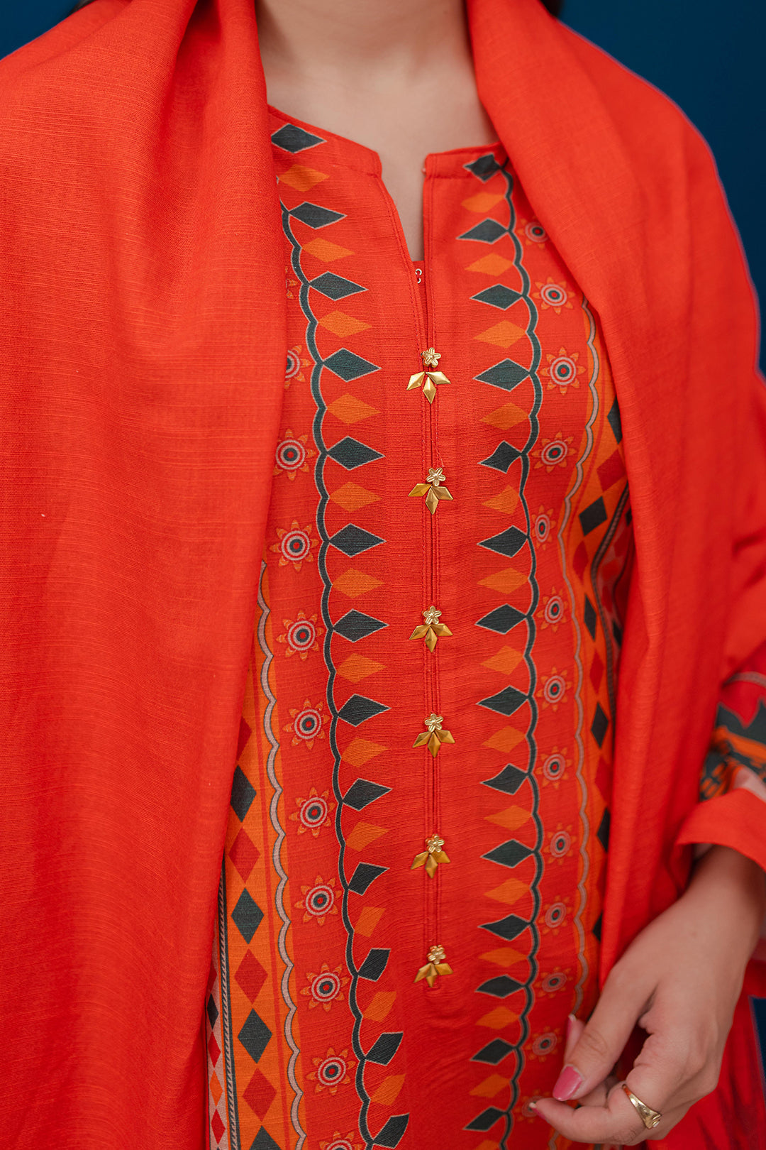 Zellbury | Winter Pret | Kurta Dupatta - 3053 - by - Libasekhas UK - Registered Vendor of : Zellbury Women - 100% Original Designer Dresss