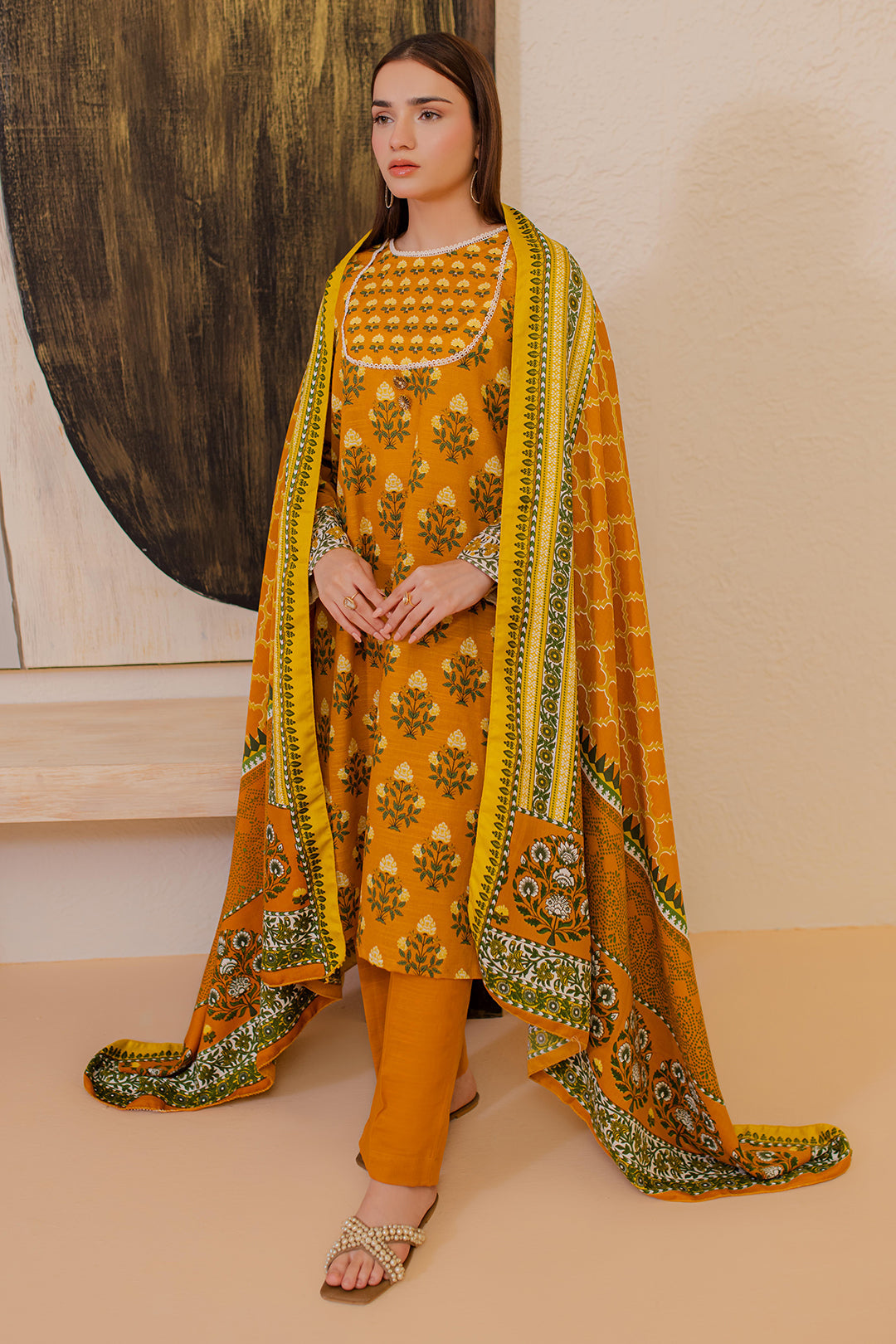 Zellbury | Winter Pret | Kurta Shawl Trouser - 2946 - by - Libasekhas UK - Registered Vendor of : Zellbury Women - 100% Original Designer Dresss