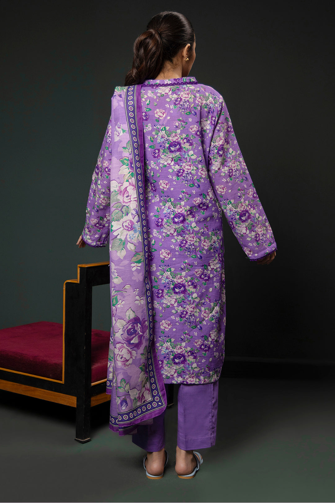 Zellbury | Winter Pret | Kurta Dupatta Trouser - 2948 - by - Libasekhas UK - Registered Vendor of : Zellbury Women - 100% Original Designer Dresss
